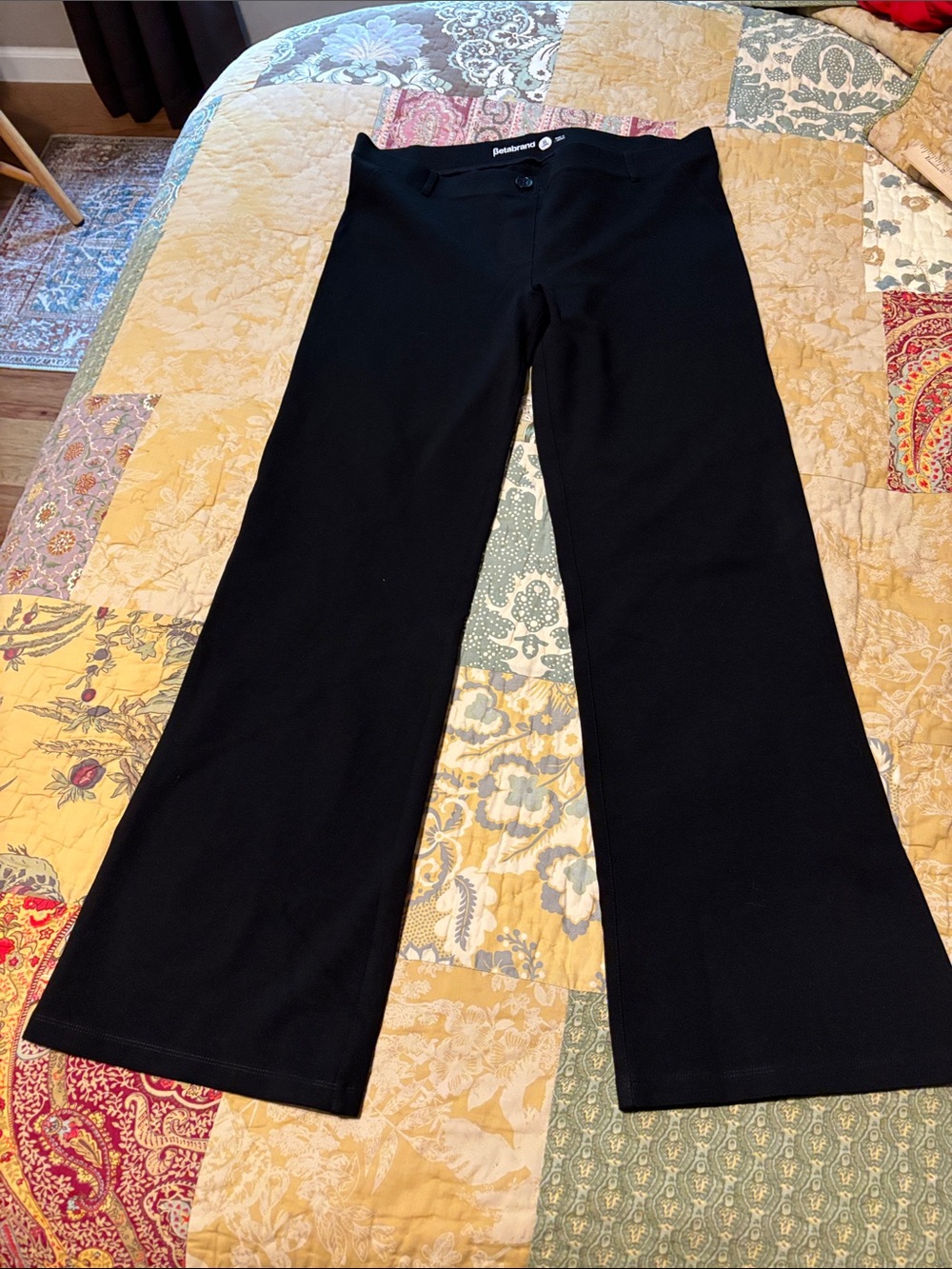 Betabrand Womens XLong Black Pants